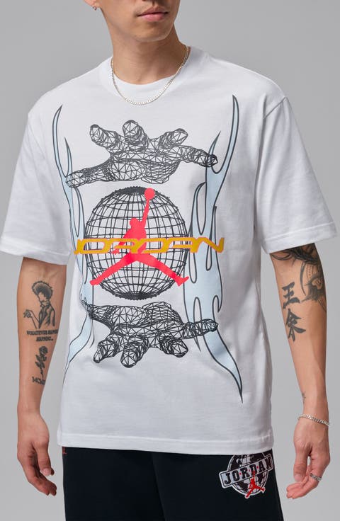 MJ Hands Short Sleeve Crewneck Graphic T-Shirt