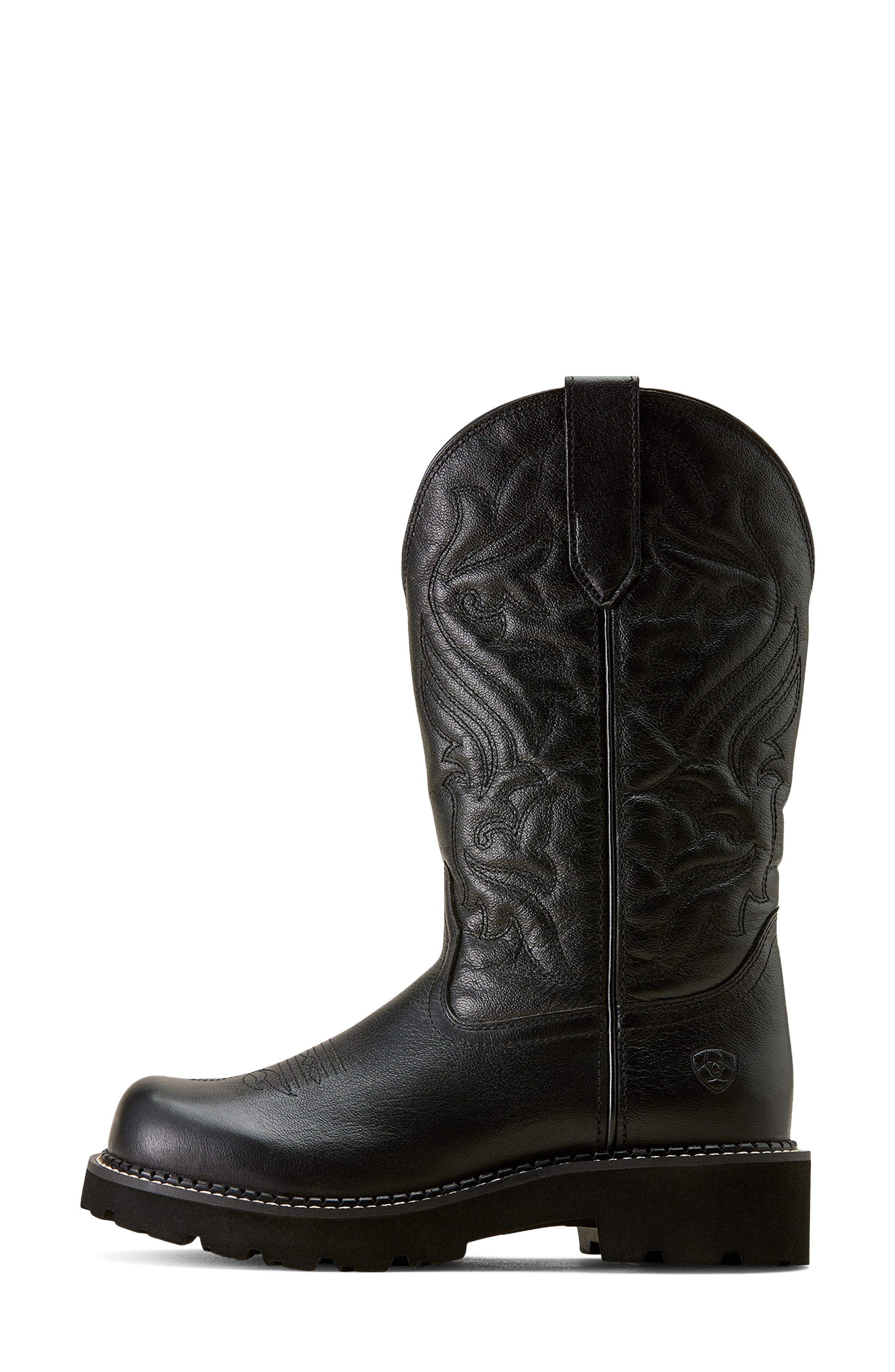 Ariat Fatbaby Dawn Western Boot, Alternate, color, Black Deertan