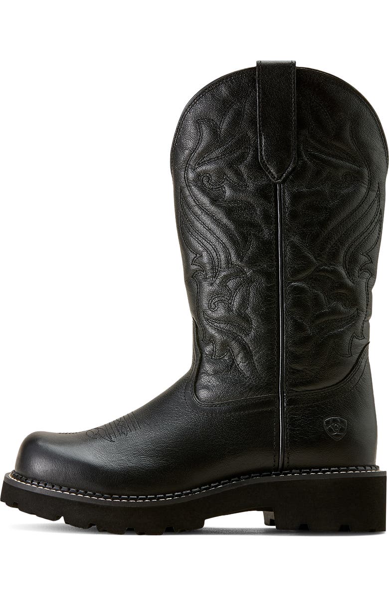 Ariat Fatbaby Dawn Western Boot, Alternate, color, Black Deertan