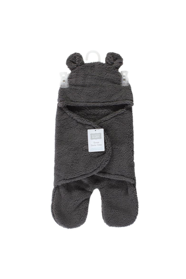 Animal Fluffy Baby Outdoor Stroller Sack Wrap, Alternate, color, Charcoal