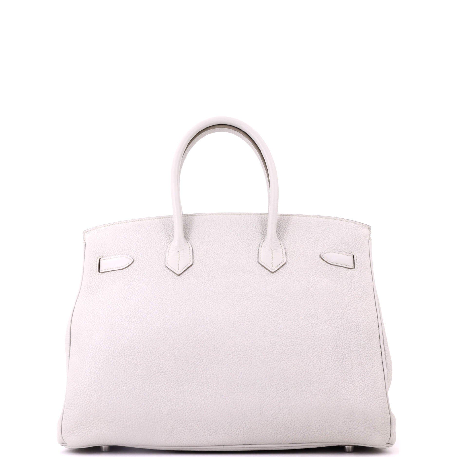 Pre-Owned Hermes Birkin Handbag Grey Togo with Palladium Hardware 35, Alternate, color, Gris Perle