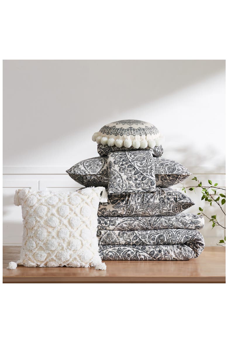 Ashanti 7-Piece Quilt Set, Alternate, color, GREY