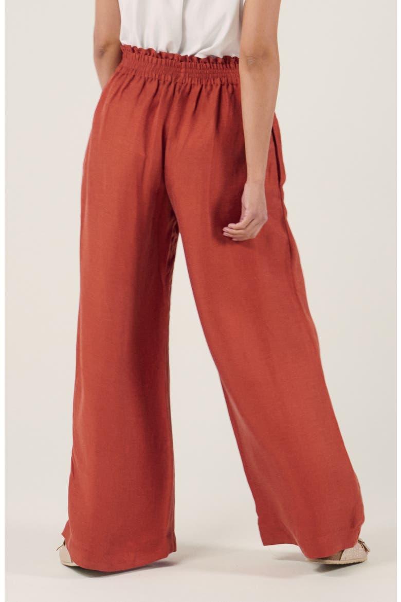 Maternity Twill Smock Pants Sahel, Alternate, color, Copper