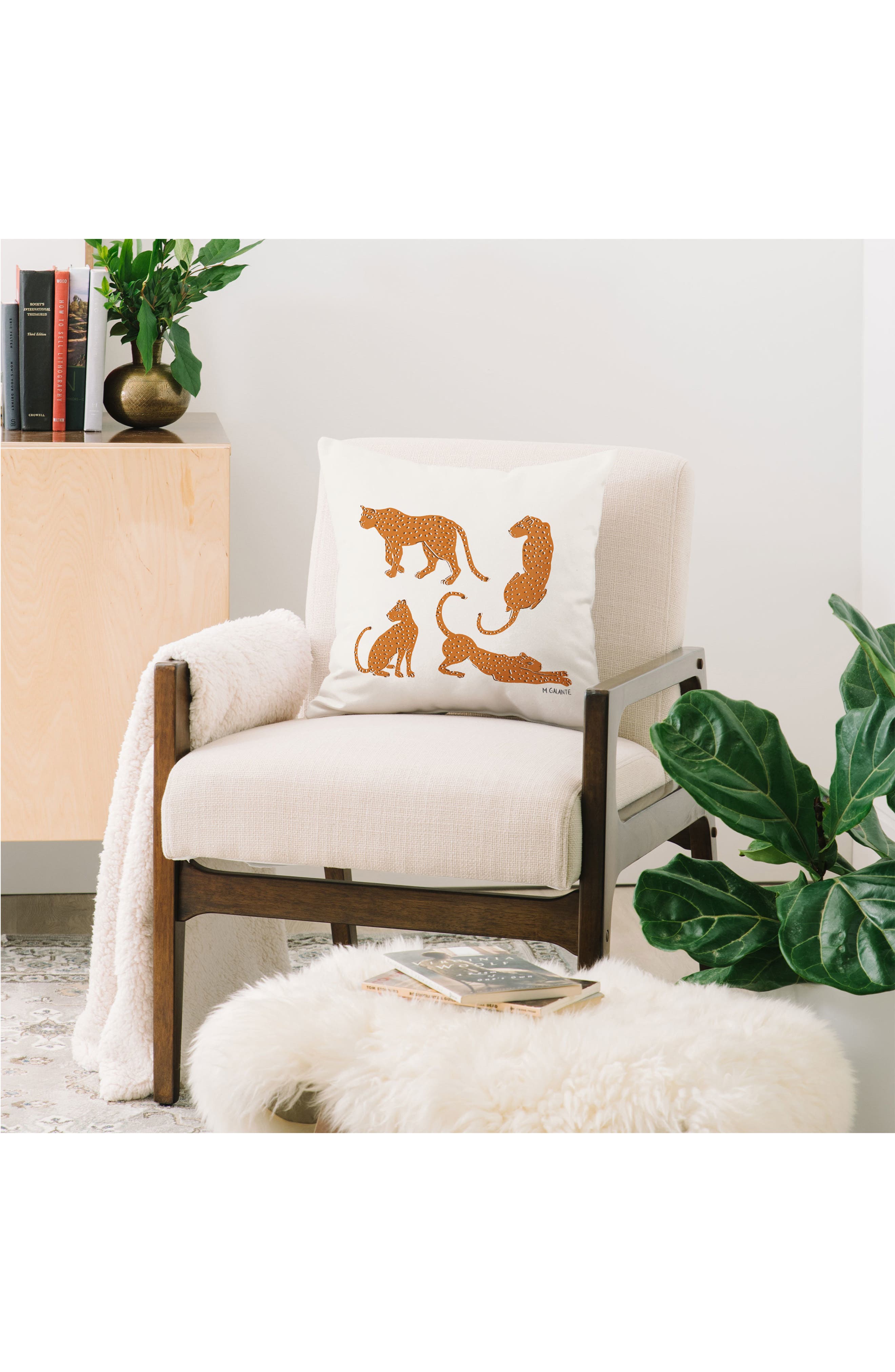 Deny Designs Megan Galante Leopard Block Pattern Pillow | Nordstromrack