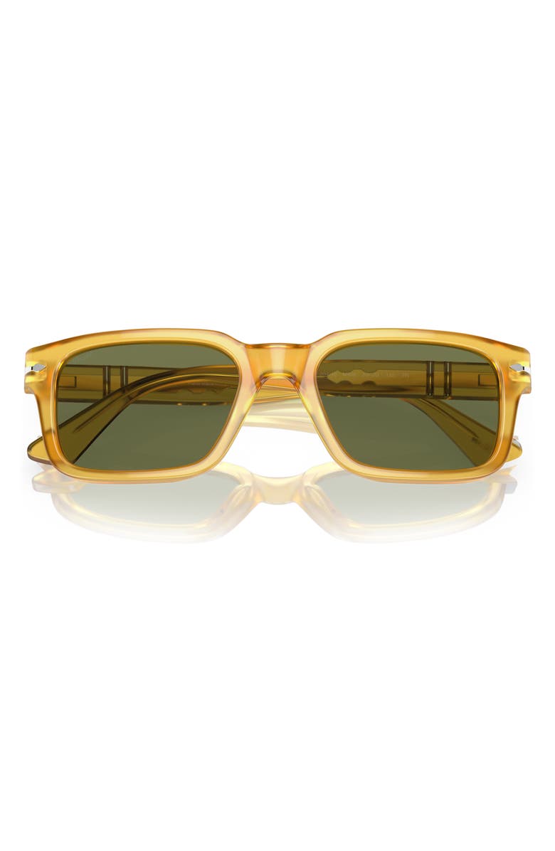Persol 55mm Rectangular Sunglasses, Alternate, color, Yellow
