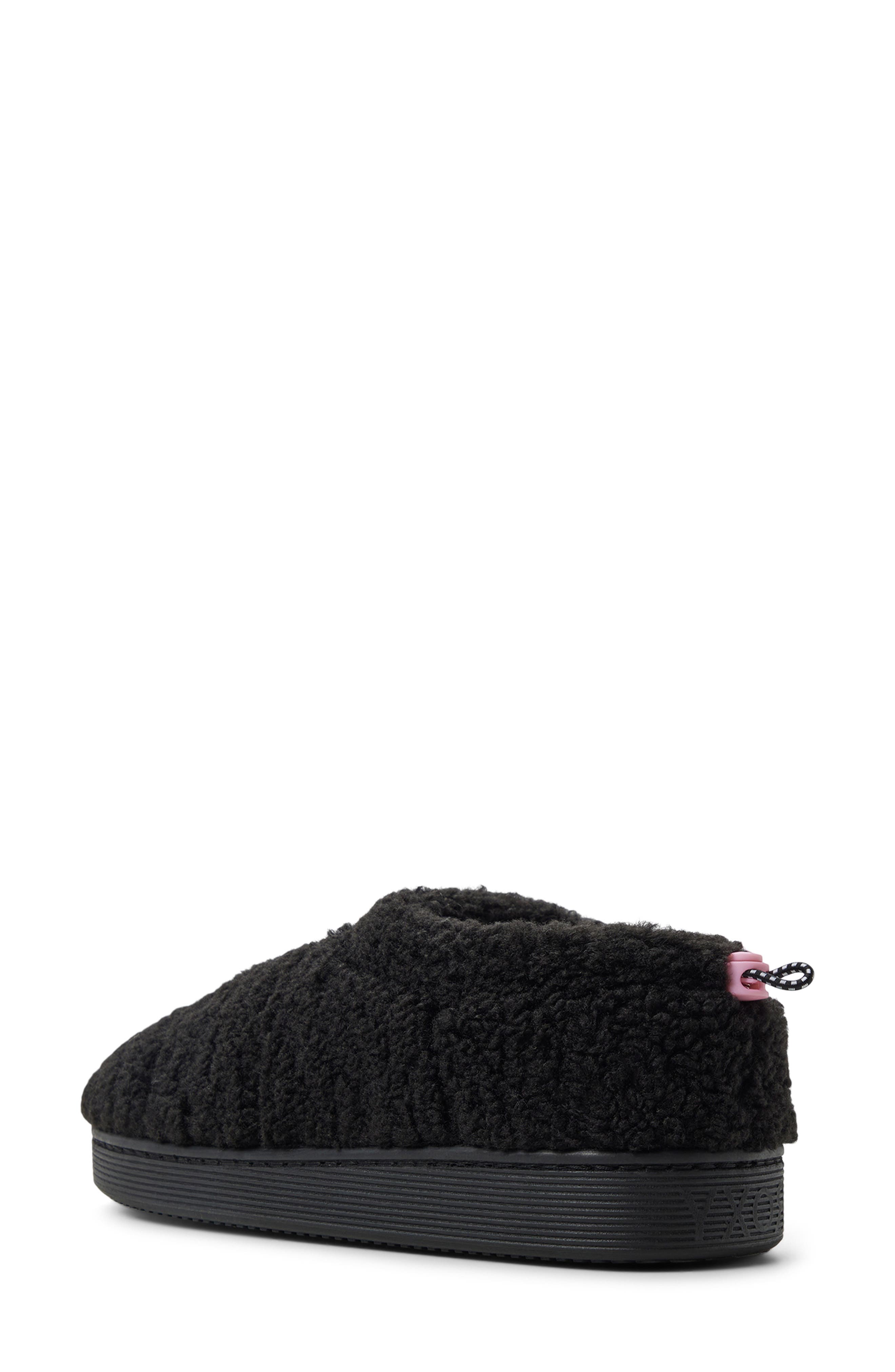 Roxy Colorado Faux Shearling Slipper, Alternate, color, Black
