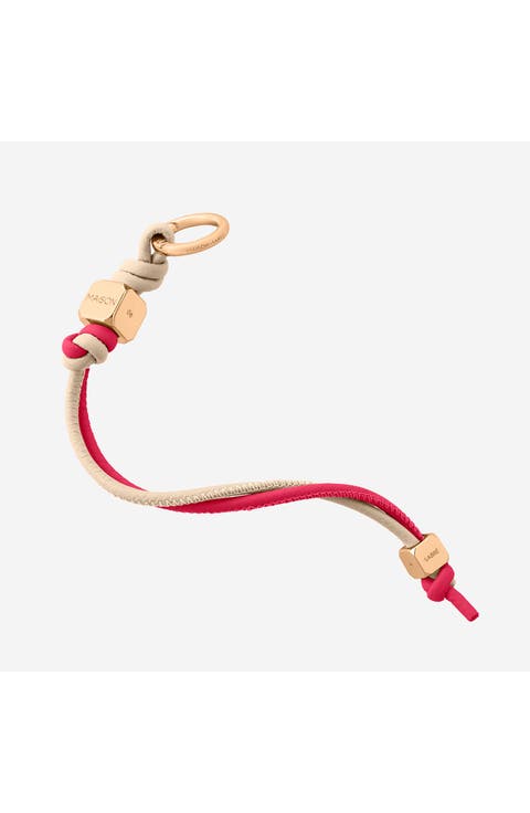 Leather Wristlet Charm