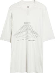 Rick Owens Temple Jumbo Graphic Cotton T-Shirt