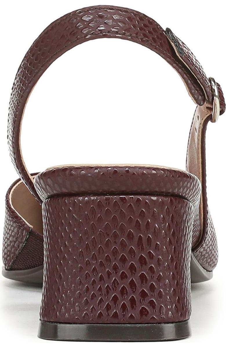 Naturalizer Anya d'Orsay Block Heel Pump, Alternate, color, Merlot Red Snake Faux Leather
