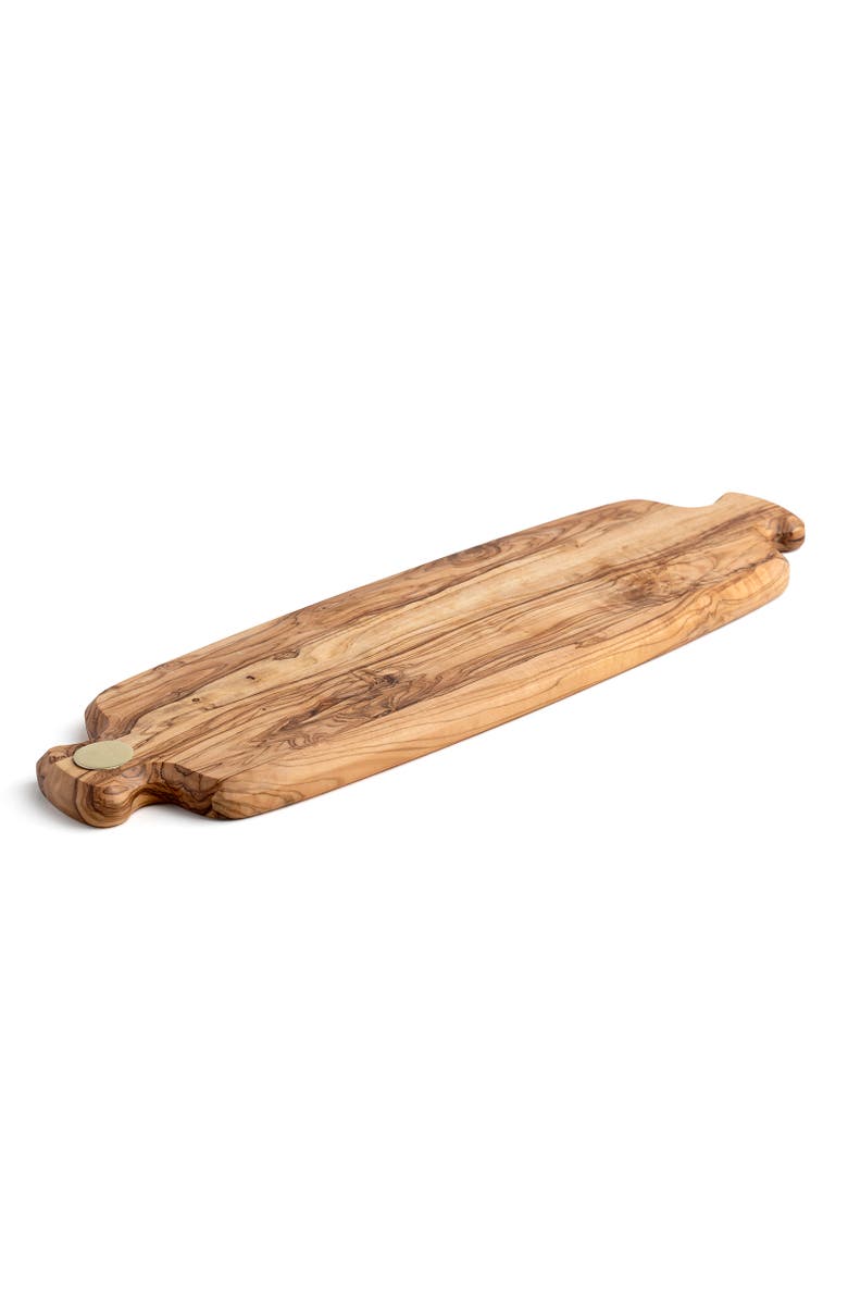 Berard Olive Wood Cutting Board, 16.5" x 5.5" x 0.75", Alternate, color, Brown