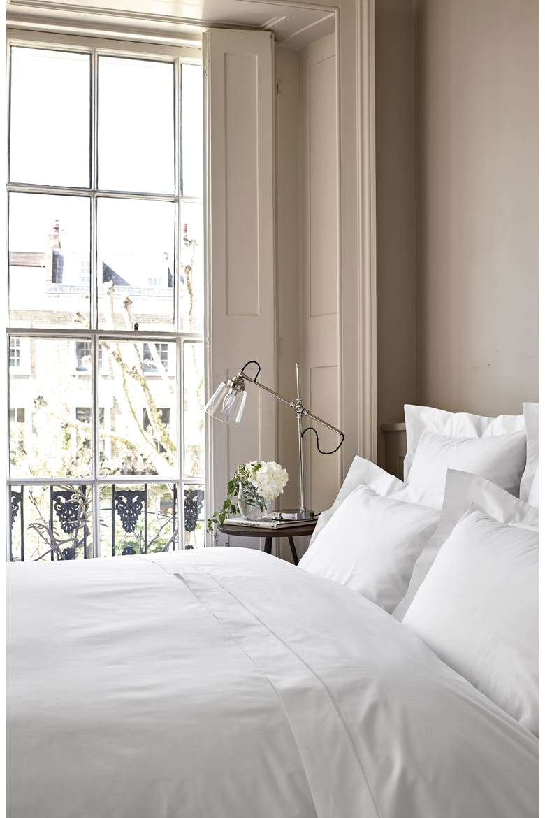 Luxury Savoy Duvet Cover, Alternate, color, WHITE