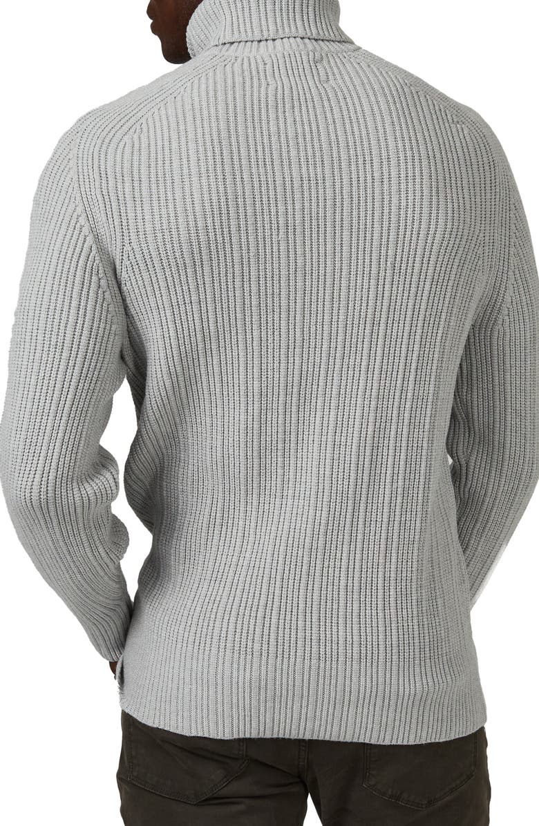 7 Diamonds Twin City Rolled Turtleneck Sweater, Alternate, color, Grey