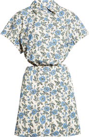 Derek Lam 10 Crosby Alba Cutout Back Mini Shirtdress