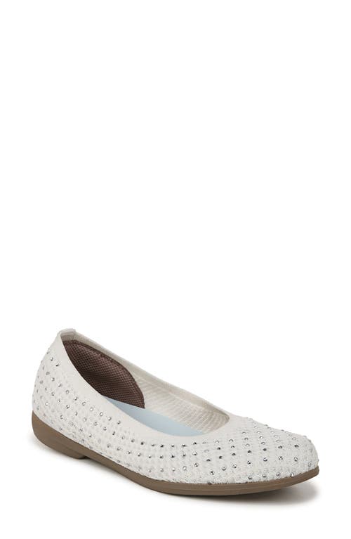 Bzees Kallie Washable Ballet Flats In White