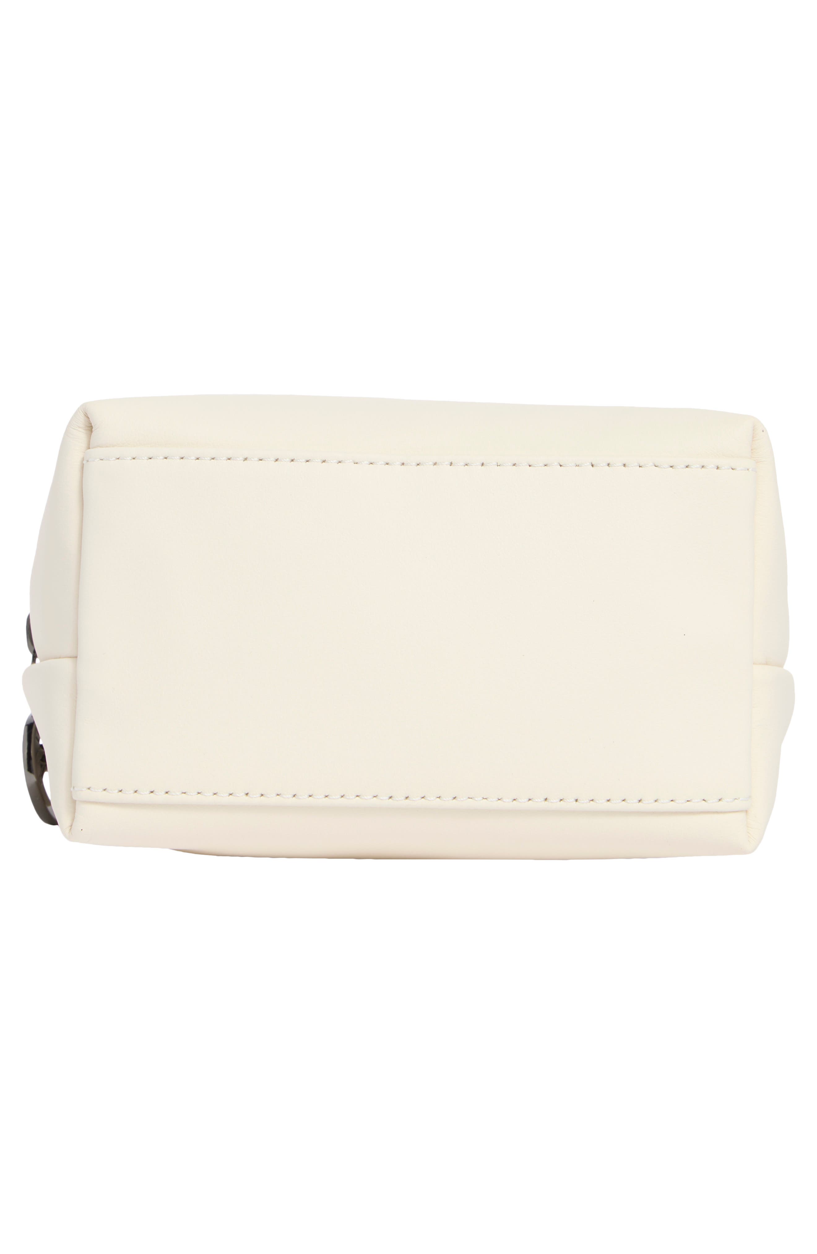 Xtra XS Leather Vanity Crossbody Bag, Alternate, color, ECRU