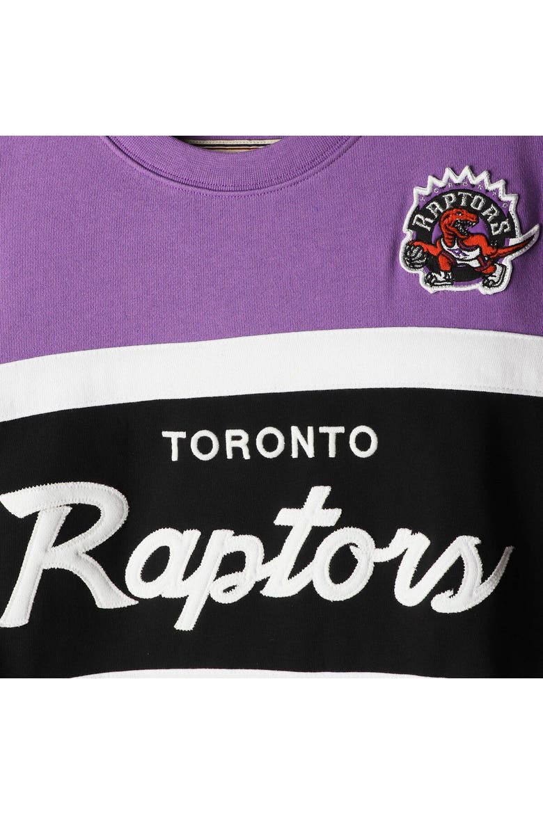 Men's Mitchell & Ness Black Toronto Raptors Script Head Coach Pullover Sweatshirt, Alternate, color, Black