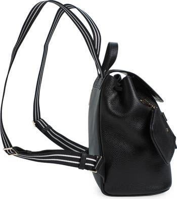 rosie medium leather flap backpack