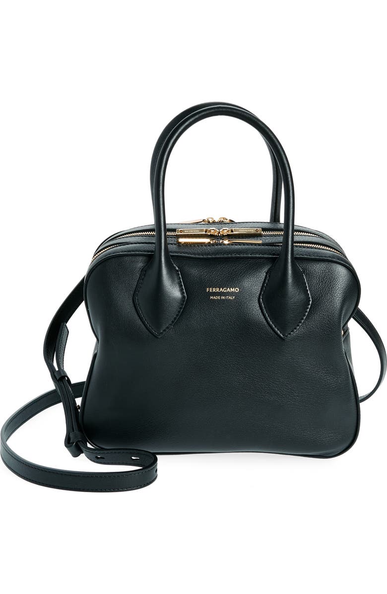 FERRAGAMO Star Triple Zip Handbag, Main, color,