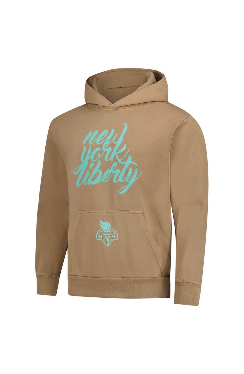 Stadium Essentials Unisex Stadium Essentials Tan New York Liberty Paradise Oversized Urban Pullover Hoodie, Alternate, color, Tan