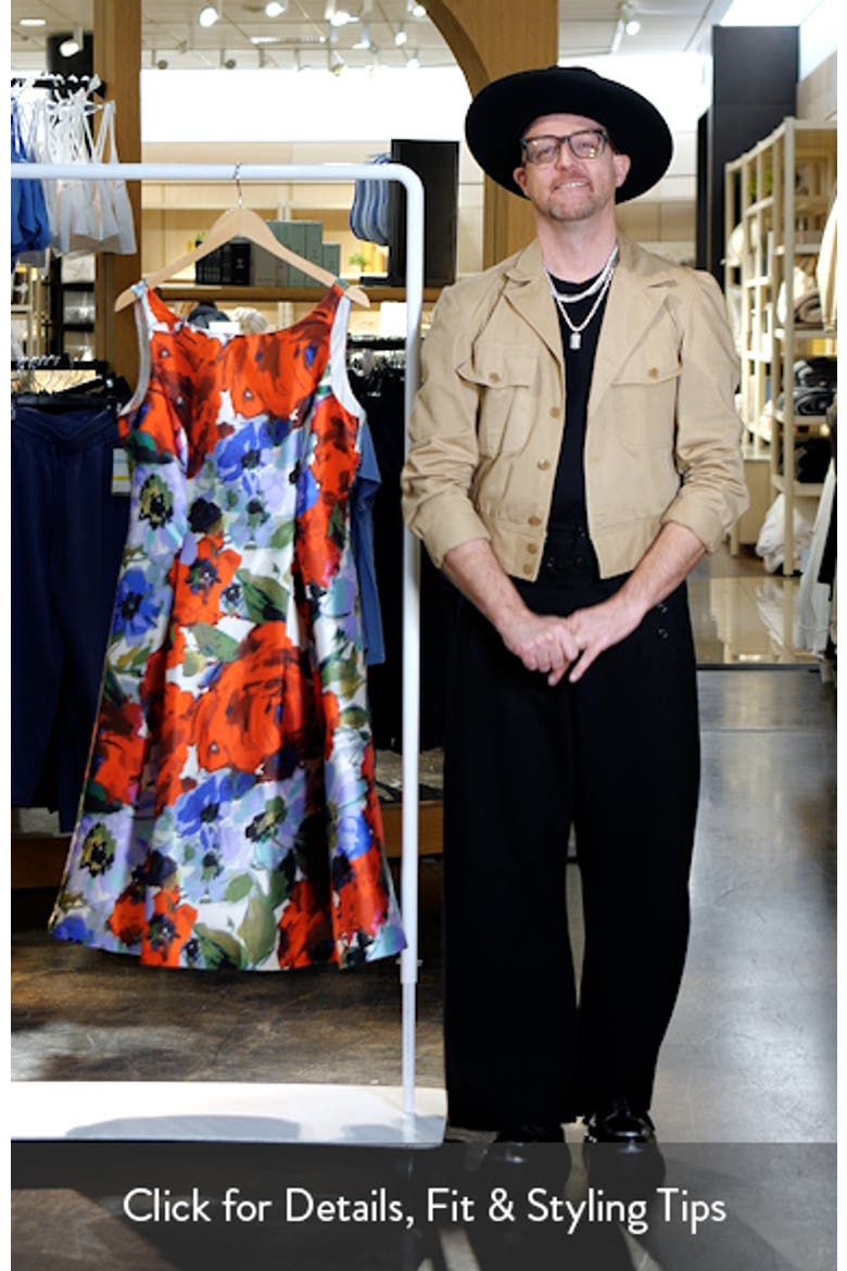 Floral Mikado Cocktail Dress video