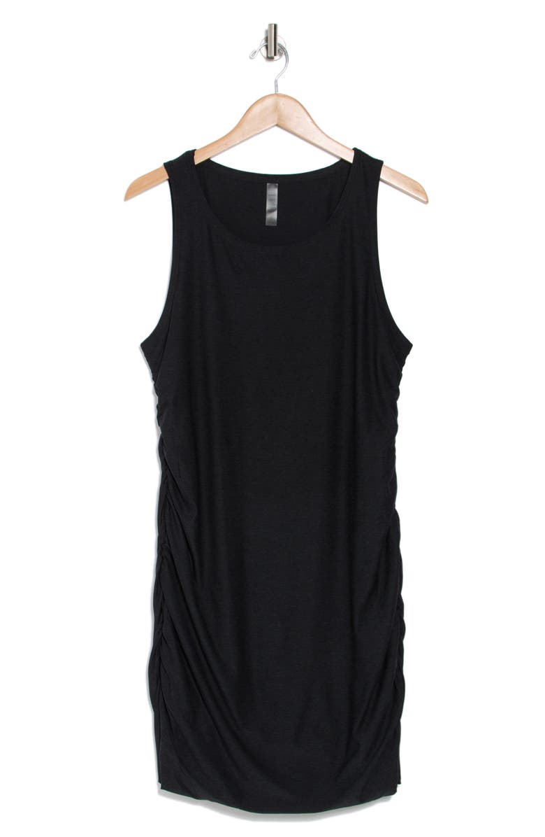 Beyond Yoga Featherweight Ruched Sleeveless Minidress, Main, color, 