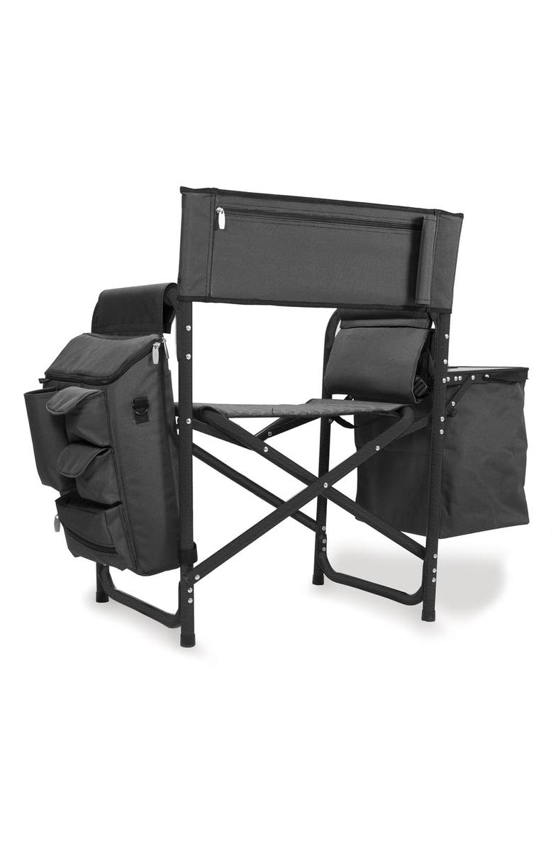 Oniva a Picnic Time Brand Picnic Time Fusion Backpack Chair with Cooler, Alternate, color, Black