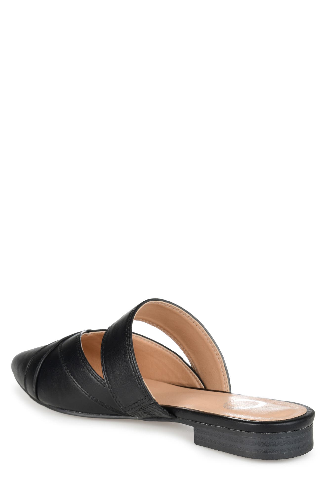 Journee Collection Stasi Mule - Wide Width, Alternate, color, Black