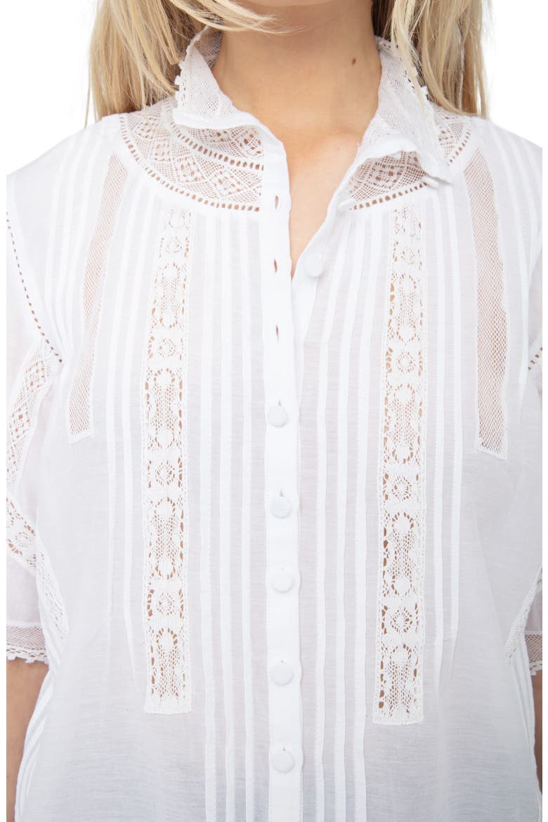 Tanos Tomboy Button-Up Shirt, Alternate, color, JUDO