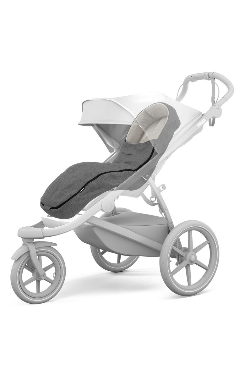 Thule Stroller Footmuff, Alternate, color, Gray Melange/ Black