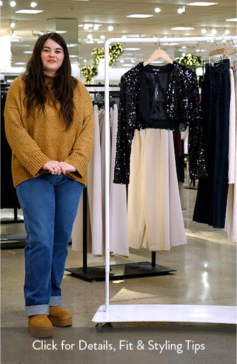 Amandaline Crop Sequin Jacket, sales video thumbnail