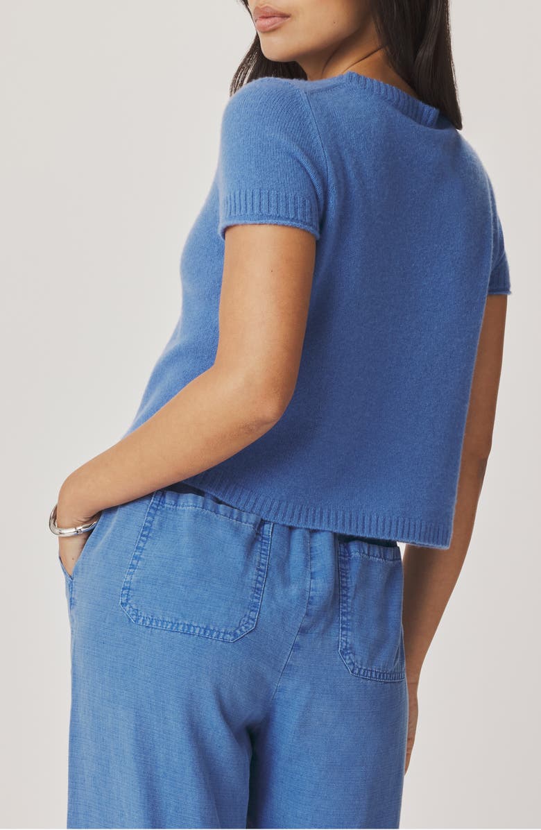 Splendid Emerson Short Sleeve Sweater, Alternate, color, Perfect Blue