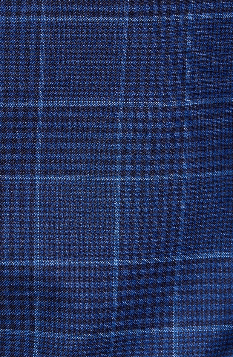 Hickey Freeman Classic Fit Plaid Wool & Silk Sport Coat, Alternate, color, 