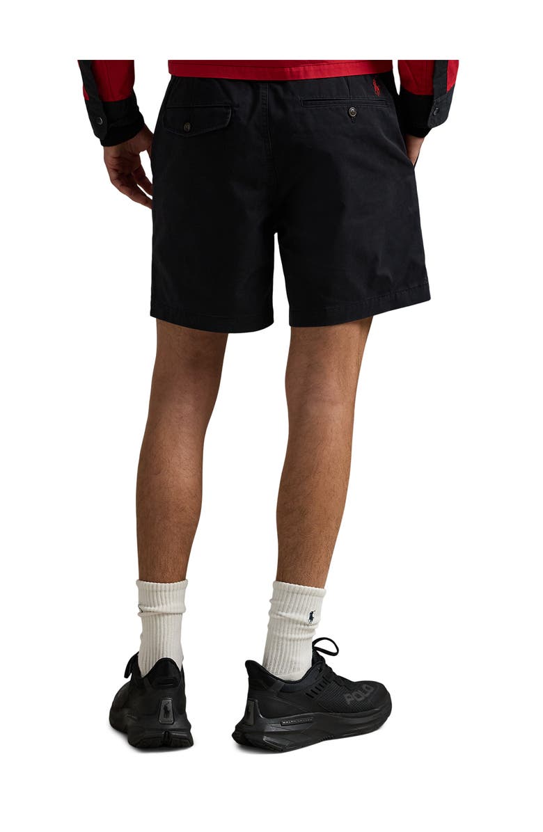 Polo Ralph Lauren Big
Tall Prepster Embroidered Twill Shorts, Alternate, color, Black Motorsport