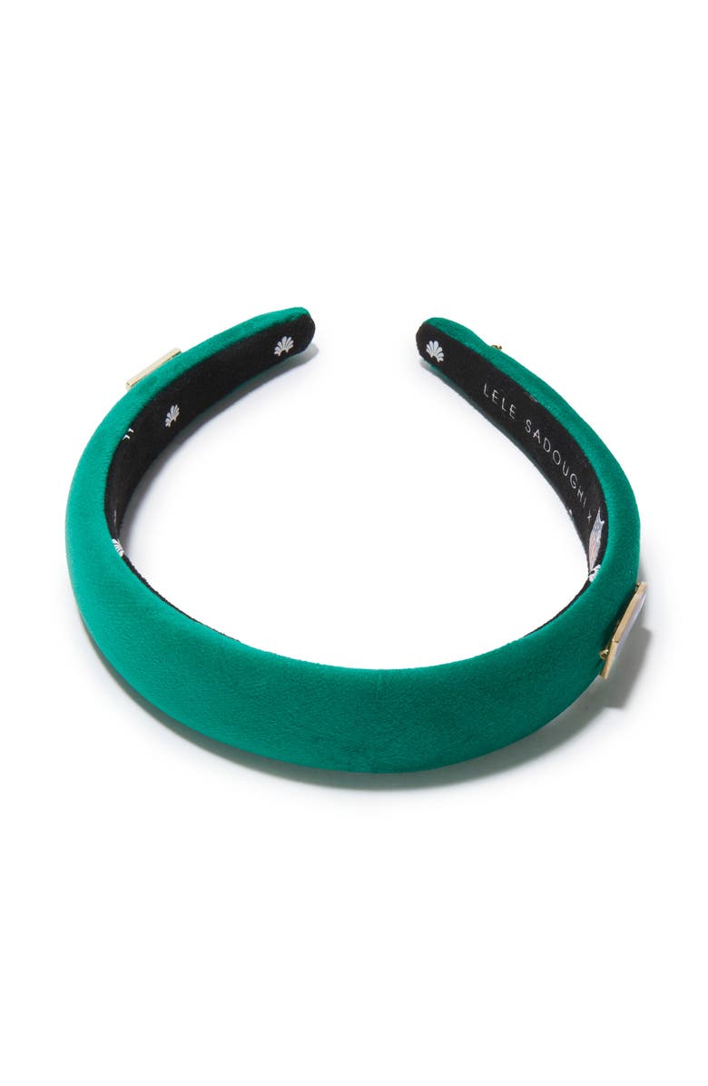 Lele Sadoughi Seattle Seahawks Charlotte Headband, Alternate, color, Seahawks Green 300