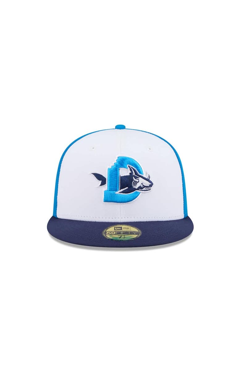 New Era Men's New Era  White Durham Bulls Theme Nights 59FIFTY Fitted Hat, Alternate, color, 