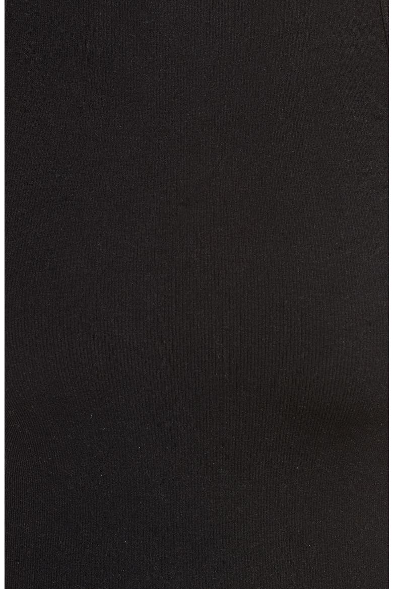 Hayley Racerback Brami Crop Top, Alternate, color, BLACK