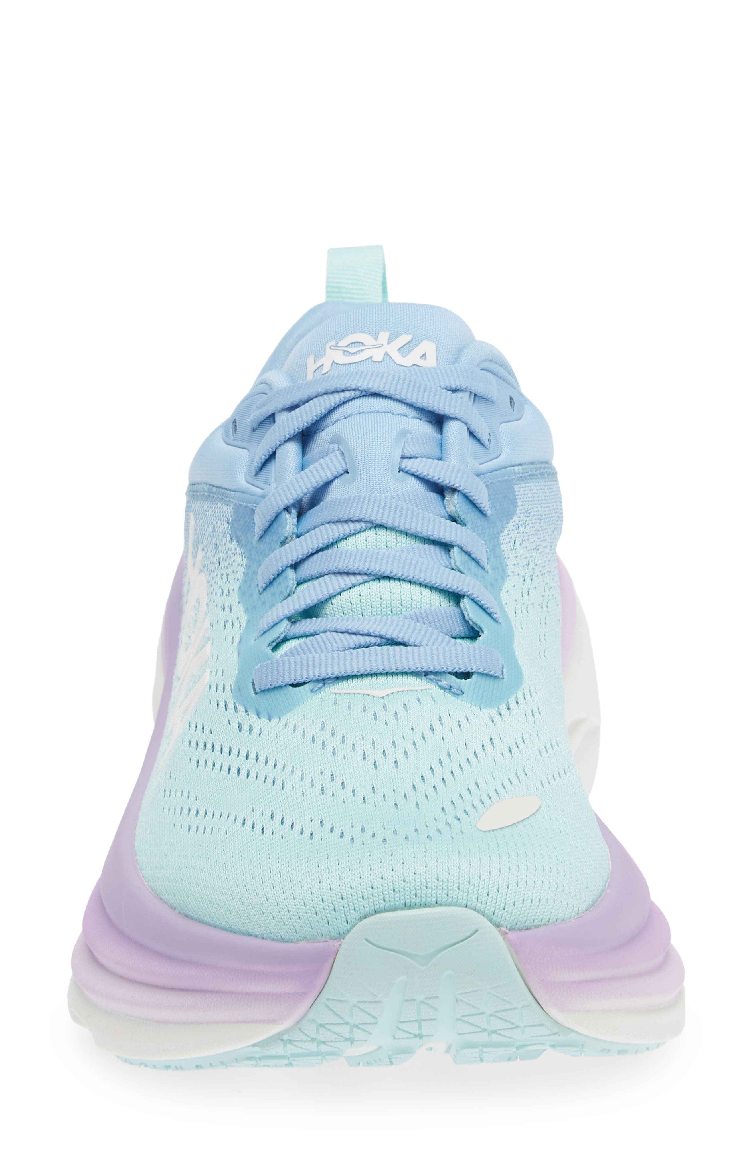 Bondi 8 Running Shoe, Alternate, color, AIRY BLUE / SUNLIT OCEAN