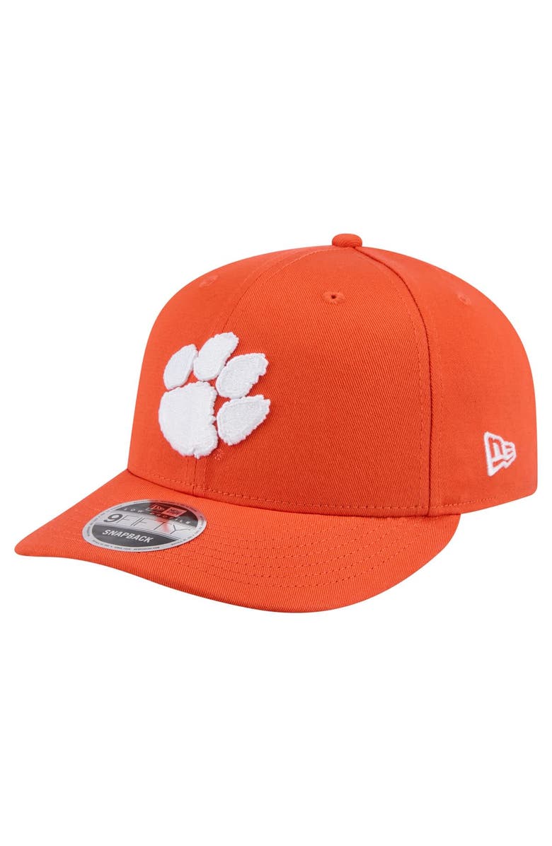 New Era Men's New Era Orange Clemson Tigers Low Profile 9FIFTY Snapback Hat, Main, color, Orange