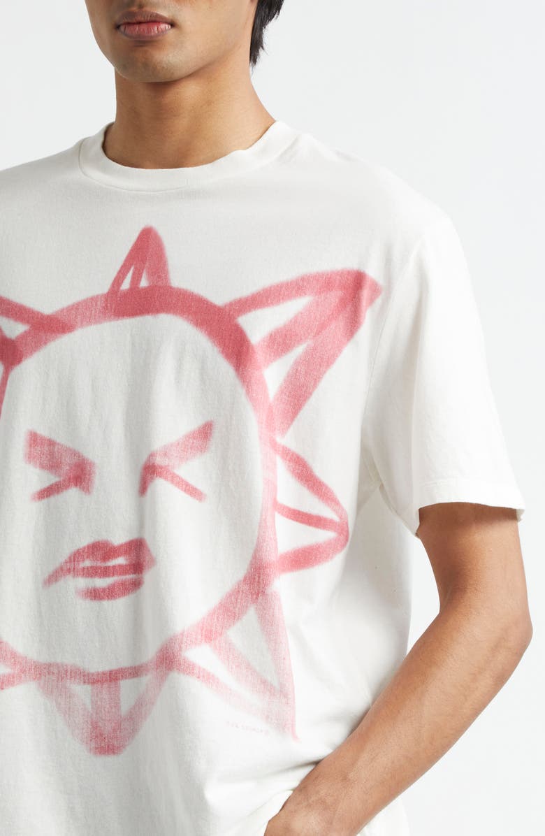 OUR LEGACY Box Squinting Sun Graphic T-Shirt, Alternate, color, 