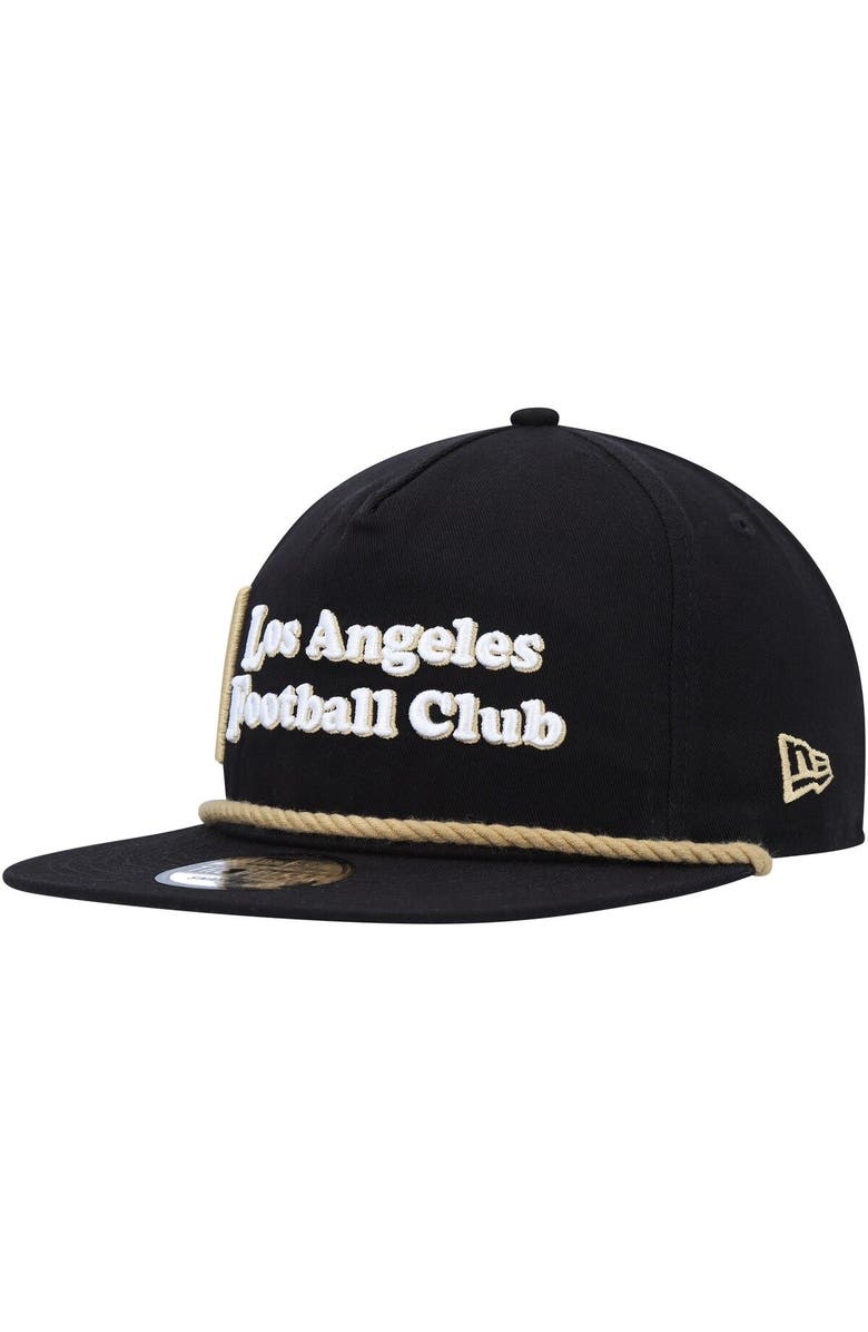 New Era Men's New Era Black LAFC Heritage The Golfer Snapback Hat, Alternate, color, Black