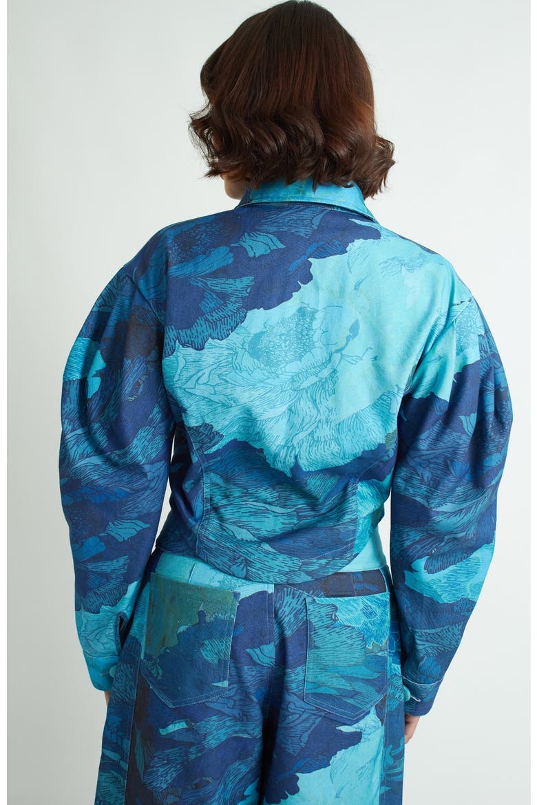 Bliss Jacket, Alternate, color, Floral camo in shades of blue