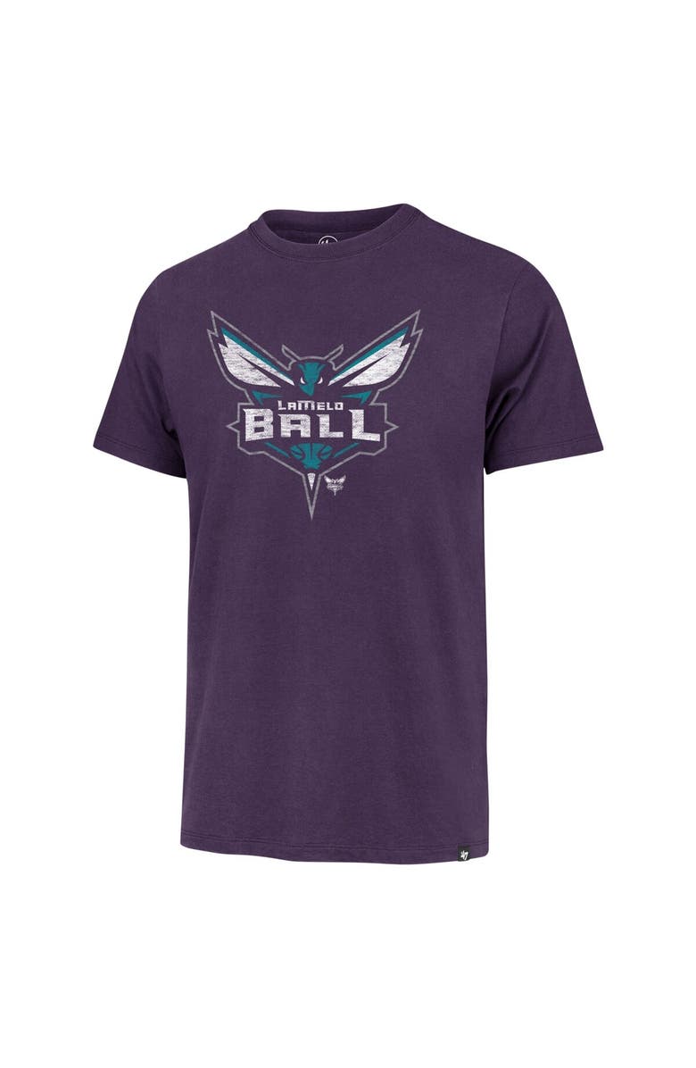 '47 Men's '47 LaMelo Ball Purple Charlotte Hornets Player Logo Vintage T-Shirt, Alternate, color, Purple