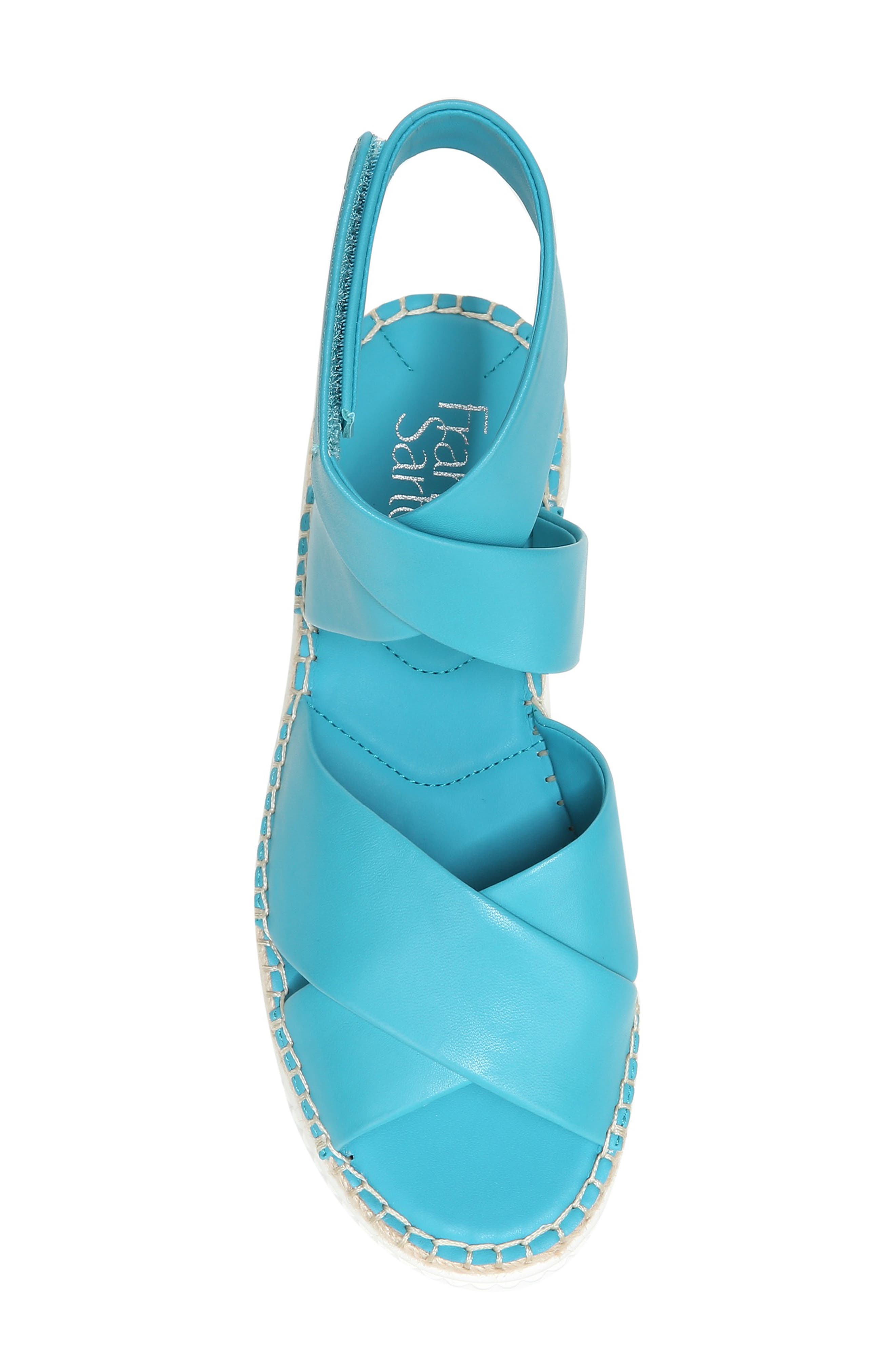 Brock Platform Sandal, Alternate, color, TEAL LEATHER