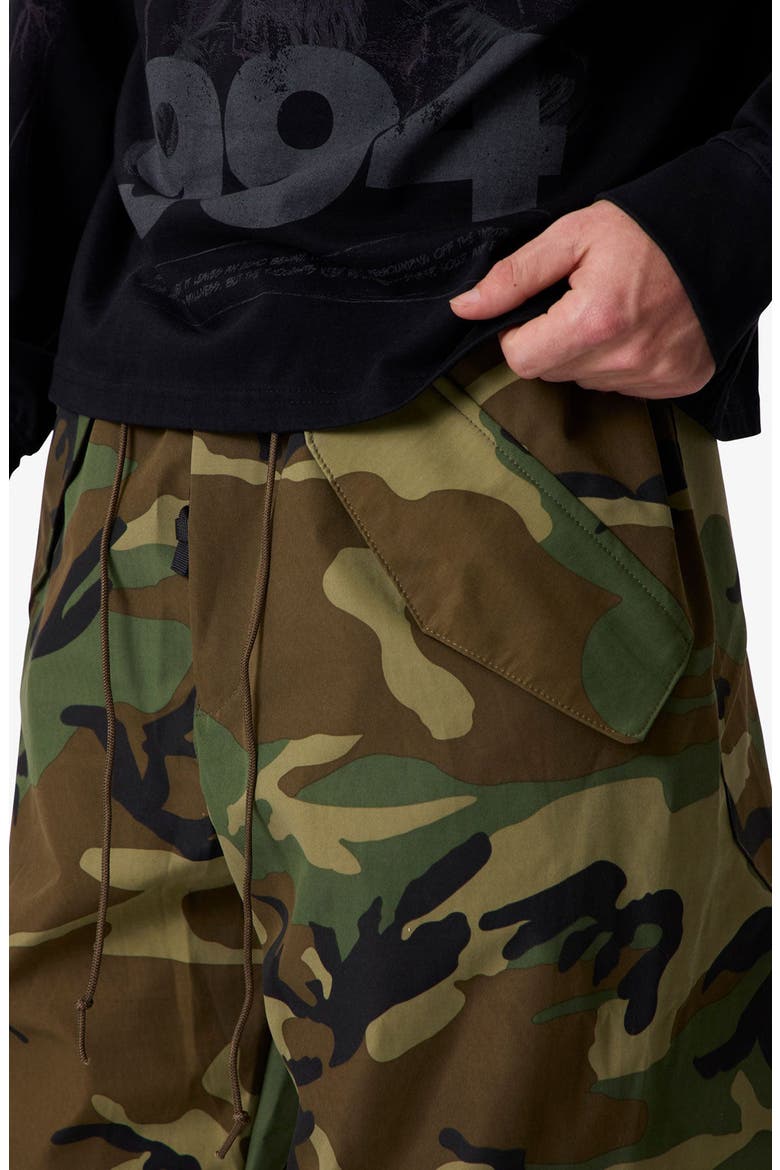 Camo Baggy Pants, Alternate, color, CAMO