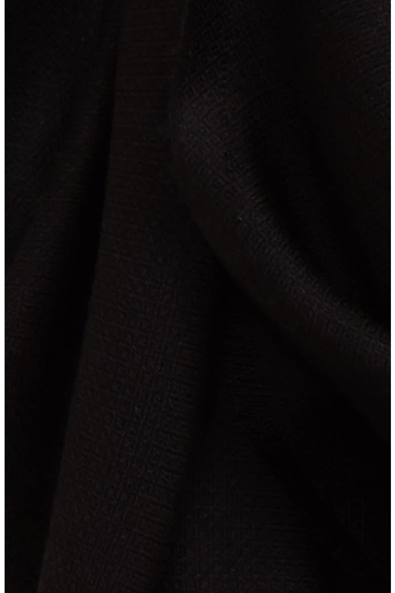 Alexander McQueen Selvedge Edge Cashmere & Silk Scarf, Alternate, color, BLACK/ IVORY