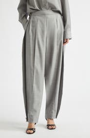 Zimmermann Valiant Stretch Wool Barrel Leg Pants
