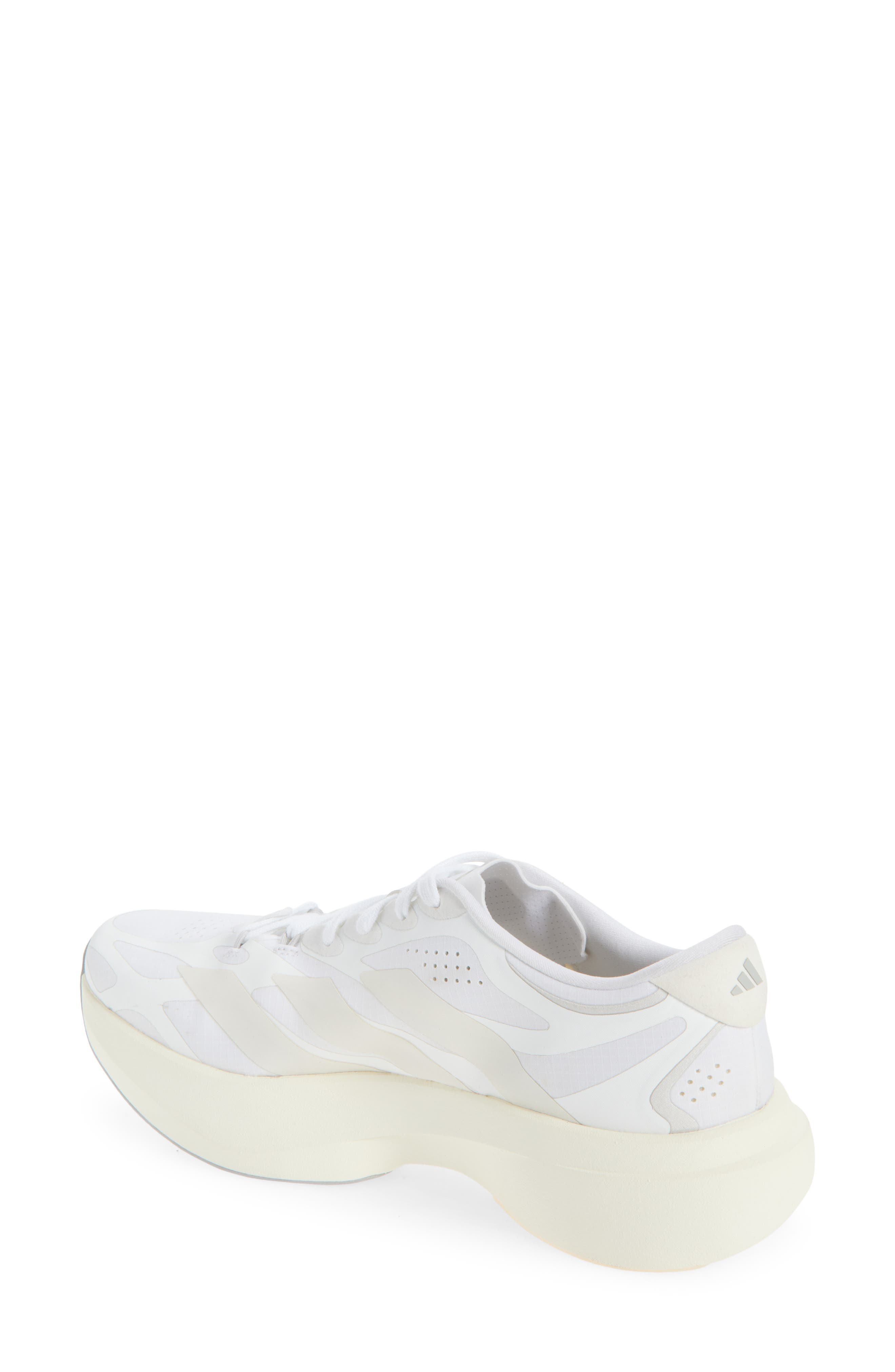 Adizero Evo SL EXO Running Shoe, Alternate, color, WHITE/ ZERO METALLIC/ WHITE