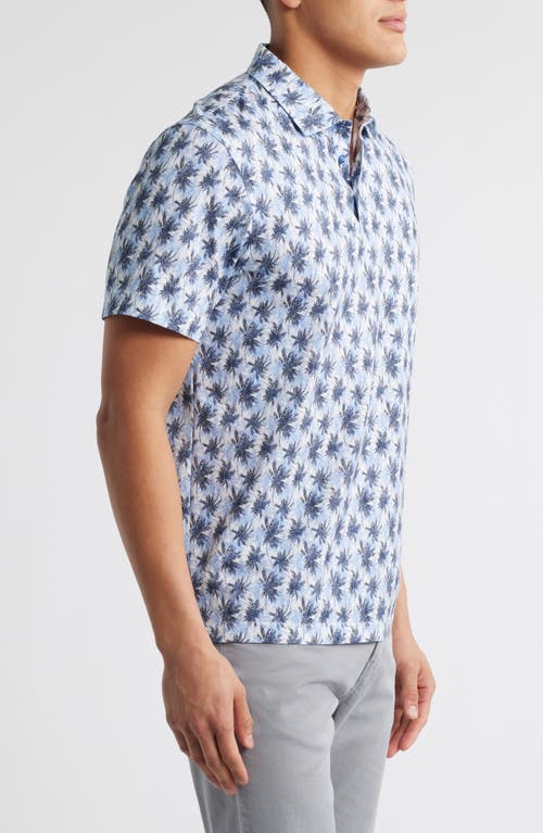 Shop Bugatchi Victor Ooohcotton® Palm Tree Print Polo