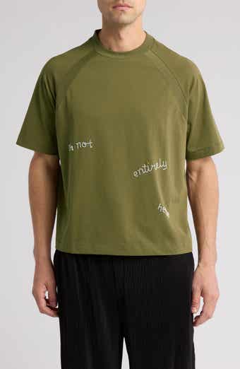 Not Here Oversize Embellished Cotton T-Shirt