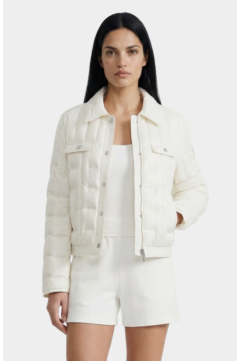 Seoul Quilted Down Shirt Jacket, Main, color, White